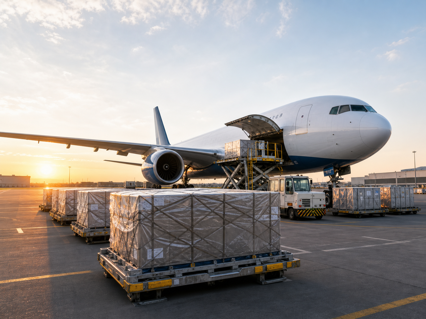 Air freight cargo aircraft